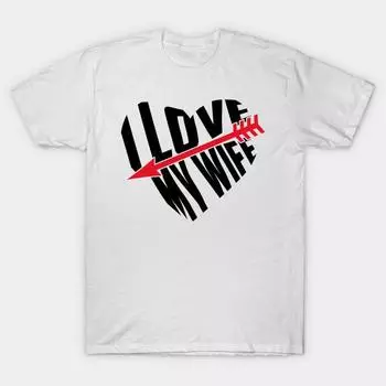 Футболка женская футболка I Love My Wife Harajuku Print Kawaii футболка летняя женская футболка с коротким рукавом топ футболка S розовый