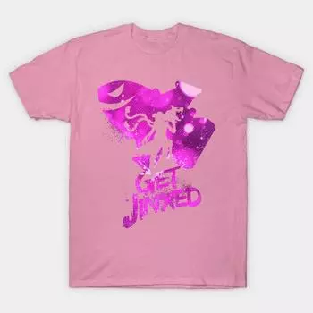 Футболка женская Get Jinxed Harajuku Print Kawaii футболка летняя с коротким рукавом женская футболка топ футболка S
