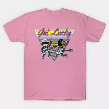 Футболка женская Get Lucky Harajuku Print Kawaii футболка летняя женская футболка с коротким рукавом топ футболка S