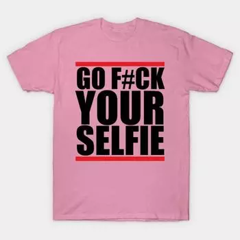Футболка женская Go Eff Your Selfie Harajuku Print Kawaii футболка летняя с коротким рукавом женская футболка топ футболка S розовый