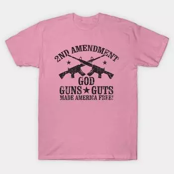 Футболка женская God Guns Guts Made America Free Harajuku Print Kawaii футболка летняя женская футболка с коротким рукавом топ футболка S розовый