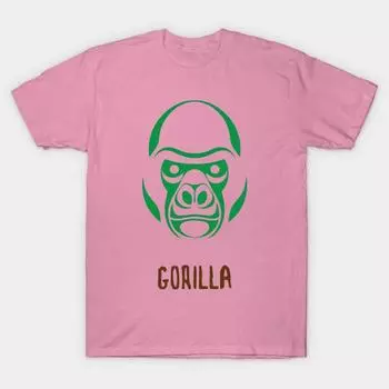 Футболка женская Gorilla Harajuku Print Kawaii футболка летняя с коротким рукавом женская футболка топ футболка S