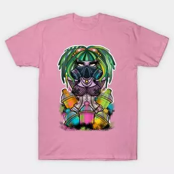 Футболка женская Graffiti Girl 2.0 Harajuku Print Kawaii футболка летняя с коротким рукавом женская футболка топ футболка S