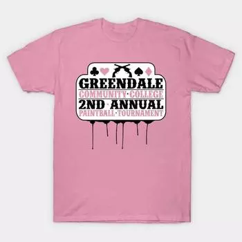 Футболка женская Greendale Paintball Tournament Harajuku Print Kawaii футболка летняя женская футболка с коротким рукавом топ S