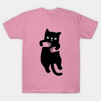 Футболка женская Hand Cat Harajuku Print Kawaii футболка летняя с коротким рукавом женская футболка топ футболка S
