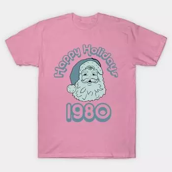 Футболка женская Happy Holidays 1980 Harajuku Print Kawaii футболка летняя женская футболка с коротким рукавом топ футболка S