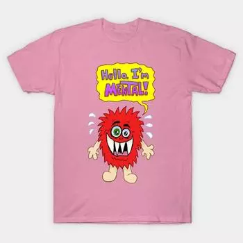 Футболка женская Hello. Футболка Im Mental Harajuku Print Kawaii, летняя женская футболка с коротким рукавом S