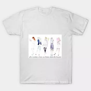 Футболка женская Heros Book Harajuku Print Kawaii футболка летняя женская футболка с коротким рукавом топ футболка S