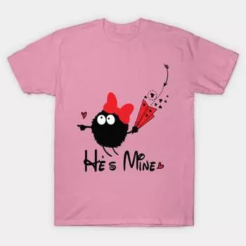 Футболка женская Hes Mine Harajuku Print Kawaii футболка летняя с коротким рукавом женская футболка топ футболка S розовый