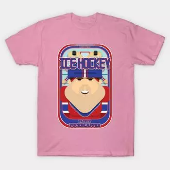 Футболка женская хоккейная красная и синяя Faceov Puckslapper Bob Ver Harajuku Print Kawaii футболка летняя женская футболка с коротким рукавом топ S розовый