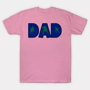 Футболка женская хоккейная папа принт харадзюку кавайная футболка летняя женская футболка с коротким рукавом топ футболка S розовый