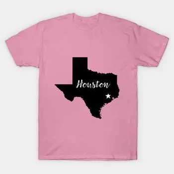 Футболка женская Houston Star Harajuku Print Kawaii футболка летняя женская футболка с коротким рукавом топ футболка S розовый