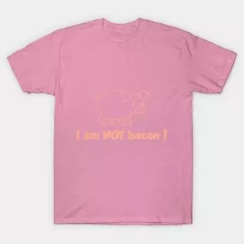Футболка женская I Am Not Bacon Harajuku Print Kawaii футболка летняя женская футболка с коротким рукавом топ футболка S розовый