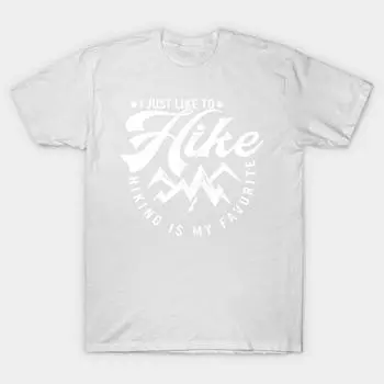 Футболка женская I Like To Hike Пеший туризм - любимый вид спорта Wanderer Harajuku Print Kawaii футболка летняя женская футболка с коротким рукавом топ S розовый