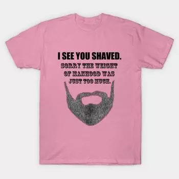 Футболка женская I See You Shaved Harajuku Print Kawaii футболка летняя женская футболка с коротким рукавом топ футболка S розовый