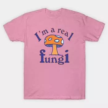 Футболка женская Im A Real Fungi Harajuku Print Kawaii футболка летняя женская футболка с коротким рукавом топ футболка S