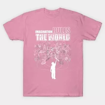 Футболка женская Imagination Harajuku Print Kawaii футболка летняя женская футболка с коротким рукавом топ футболка S розовый