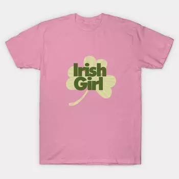 Футболка женская ирландская девушка с принтом Харадзюку Kawaii футболка летняя женская футболка с коротким рукавом топ футболка S