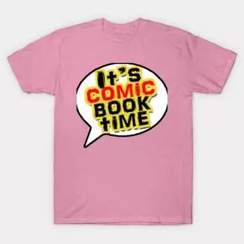 Футболка женская Its Comic Book Time Harajuku Print Kawaii футболка летняя с коротким рукавом женская футболка топ футболка S розовый