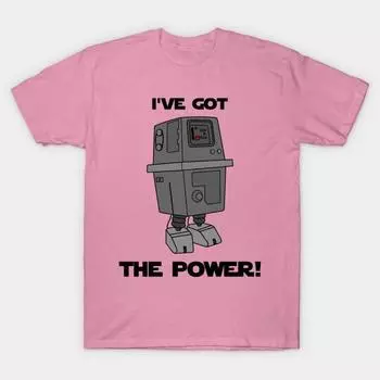 Футболка женская Ive Got The Power Droid Harajuku Print Kawaii футболка летняя женская футболка с коротким рукавом топ S розовый