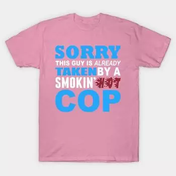 Футболка женская Извините, этот парень уже занят компанией Smokin Co Harajuku Print Kawaii футболка летняя женская футболка с коротким рукавом топ футболка S розовый