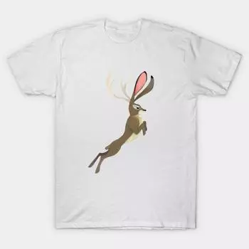 Футболка женская Jackalope Harajuku Print Kawaii футболка летняя с коротким рукавом женская футболка топ футболка S