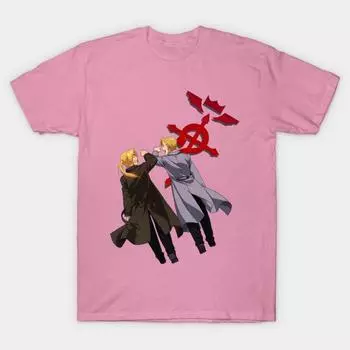 Футболка женская Эдвард и Аполлонс Элрик Стальной алхимик Harajuku принт Kawaii футболка летняя женская футболка с коротким рукавом топ футболка S розовый