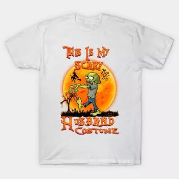 Футболка женская Это мой страшный муж костюм смешной Хэллоуин Harajuku принт Kawaii футболка летняя короткий рукав женская футболка топ футболка S розовый