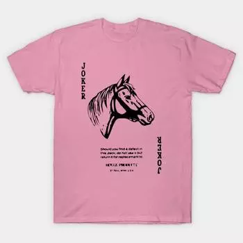 Футболка женская Joker Card Harajuku Print Kawaii футболка летняя с коротким рукавом женская футболка топ футболка S