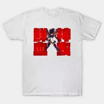 Футболка женская Kamui Senketsu Harajuku Print Kawaii футболка летняя с коротким рукавом женская футболка топ футболка S