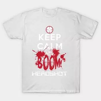 Футболка женская Keep Calm And Boom Heads Harajuku Print Kawaii футболка летняя с коротким рукавом женская футболка топ футболка S