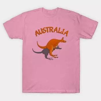 Футболка женская кенгуру Австралия Harajuku принт Kawaii футболка летняя короткий рукав женская футболка топ футболка S