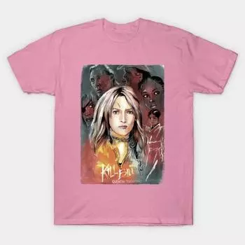 Футболка женская Kill Bill Harajuku Print Kawaii футболка летняя женская футболка с коротким рукавом топ футболка S розовый