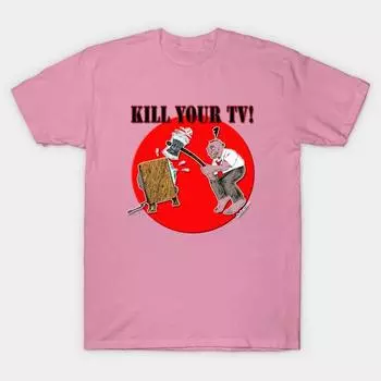 Футболка женская Kill Your Tv Harajuku принт Kawaii футболка летняя с коротким рукавом женская футболка топ футболка S розовый