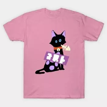 Футболка женская команда Cat Fan Art Shirt 2 Harajuku Печать Кавайи футболка Летний короткий рукав женский футболка Top Tee S