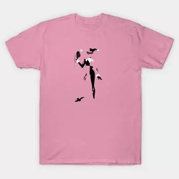 Футболка женская Krazy Quinn Harajuku Print Kawaii футболка летняя женская футболка с коротким рукавом топ футболка S