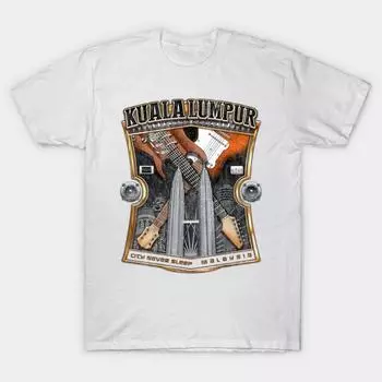 Футболка женская Kuala Lumpur City Centre Harajuku Print Kawaii футболка летняя с коротким рукавом женская футболка топ футболка S розовый