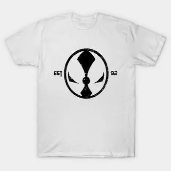 Футболка женская легендарная футболка с принтом «Спаун» в стиле Харадзюку, кавайная футболка, летняя женская футболка с коротким рукавом, топ S розовый