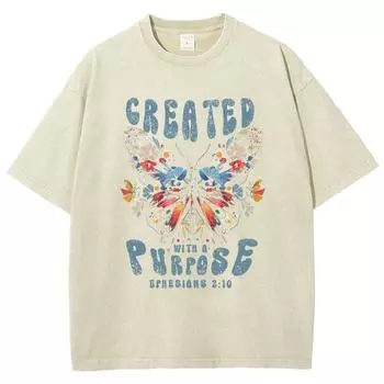 Футболка женская летняя с принтом «Алфавит и бабочки», распродажа, стираный деним, большой размер, круглый вырез, короткий рукав S