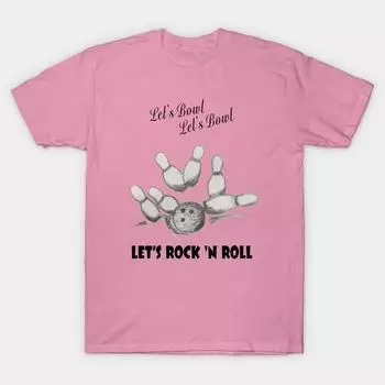 Футболка женская Lets Bowl Bowling футболка Harajuku Print Kawaii футболка летняя с коротким рукавом женская футболка топ футболка S розовый