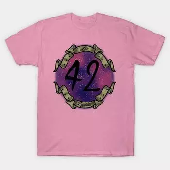 Футболка женская Life Universe And Everything Harajuku Print Kawaii футболка летняя женская футболка с коротким рукавом топ футболка S розовый