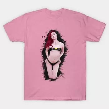 Футболка женская Love Batgirls Harajuku Print Kawaii футболка летняя женская футболка с коротким рукавом топ футболка S