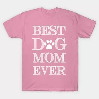Футболка женская Лучшая мама-собака на свете Смешная футболка с изображением собаки Harajuku Print Kawaii футболка летняя женская футболка с коротким рукавом топ S