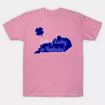 Футболка женская Lucky In Kentucky Harajuku Print Kawaii футболка летняя с коротким рукавом женская футболка топ футболка S розовый