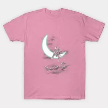 Футболка женская Лунная песня Harajuku принт Kawaii футболка летняя с коротким рукавом женская футболка топ футболка S