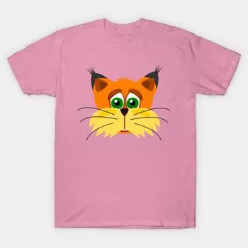 Футболка женская Lynx Cat Harajuku Print Kawaii футболка летняя женская футболка с коротким рукавом топ футболка S розовый