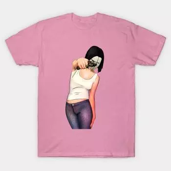 Футболка женская M Harajuku Print Kawaii футболка летняя с коротким рукавом женская футболка топ футболка S розовый