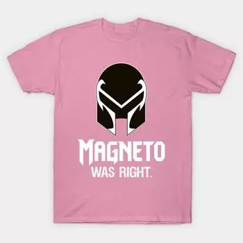 Футболка женская Magneto Was Right Harajuku Print Kawaii футболка летняя женская футболка с коротким рукавом топ футболка S розовый