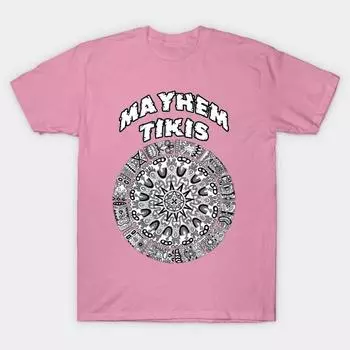 Футболка женская Mayhem Tikis Harajuku Print Kawaii футболка летняя женская футболка с коротким рукавом топ футболка S розовый