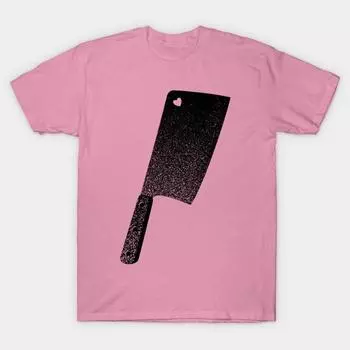 Футболка женская Meat Cleaver Of Love Harajuku Print Kawaii футболка летняя женская футболка с коротким рукавом топ футболка S